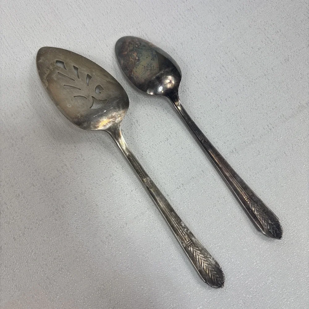 International Silver Co. Allure Silverplate‎ Pie Server And Spoon Set